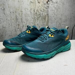 Hoka One One Womens Sz 9.5B Challenger ATR 6 1106512 Teal Running Shoes Sneakers